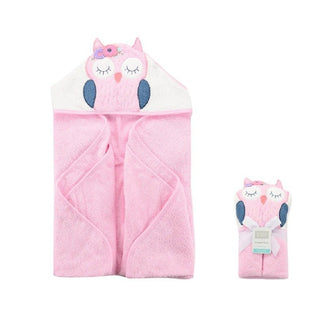 Buy owl-84cm Hudson Baby 1pc Animal Hooded Towel (Woven Terry)