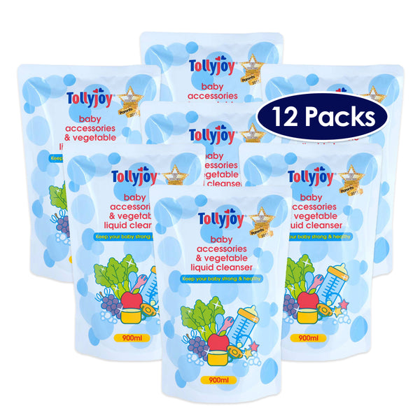 Tollyjoy Baby Accessories and Vegetable Liquid Cleanser (3/ 6/ 12 Refill Packs)(Promo)