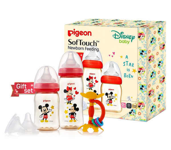 Pigeon SofTouch™ Wide Neck PPSU Nursing Bottle Disney Gift Set (PPSU) (Wide Neck)(Promo)