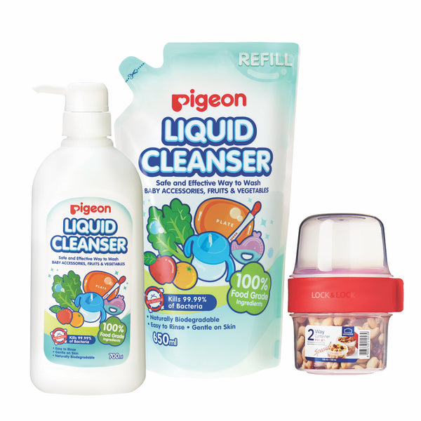Pigeon Liquid Cleanser Clean & Go Bundle (Promo)
