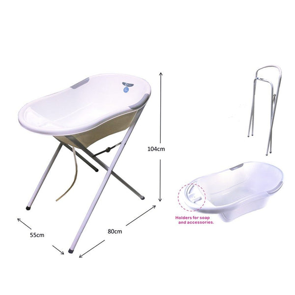 (Pre-Order)BabyOne Bathtub with Stand (Grey)(ETA: Early July)