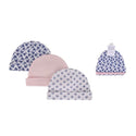 Hudson Baby 3pcs Cap Set (0-6M)