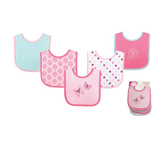 Luvable Friends 5pcs Drooler Bib With Fiber Filled