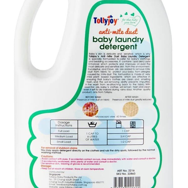 Tollyjoy Anti Mite Dust Baby Laundry Detergent - 1000ml (Promo)