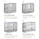 Australia Boori Oasis Oval Convertible Cot + FREE Pocket Spring Mattress-3