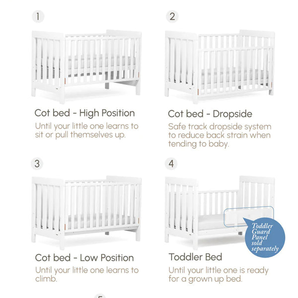 (Pre-order) [Free Installation] Australia Boori Daintree Premium Convertible Cot Bed + FREE Toddler Bed Guard - ETA Mid of May