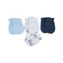 Luvable Friends 4 Pairs Scratch Mittens Set (100% Cotton)-1