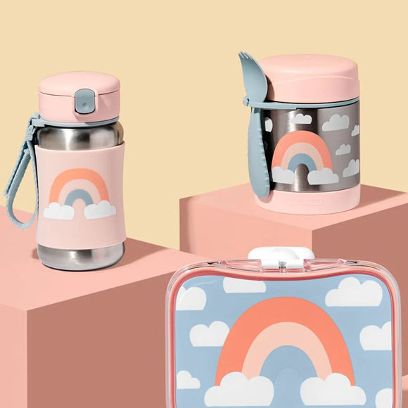 Skip Hop Zoo / Spark Style Stainless Steel Straw Bottle (12oz/350ml)