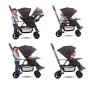 Joovy Caboose Sit and Stand Stroller Tandem Double Stroller-6