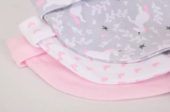 Hudson Baby 3pcs Knot Hats (0-6m)