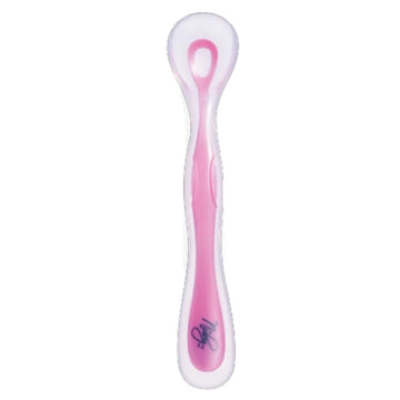 Nuby Silicone Soft Head Spoon (Green/ Purple/ Pink) - 0