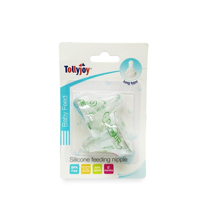Tollyjoy Silicone Feeding Nipple-Long Type- Set of 2 - 0