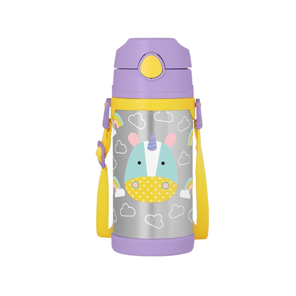 Skip Hop Zoo Insulated Stainless Steel Straw Bottle Collection