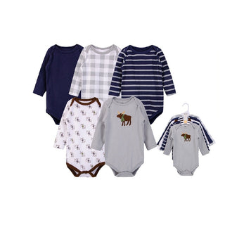 Hudson Baby 5pcs Long Sleeve Bodysuit Set