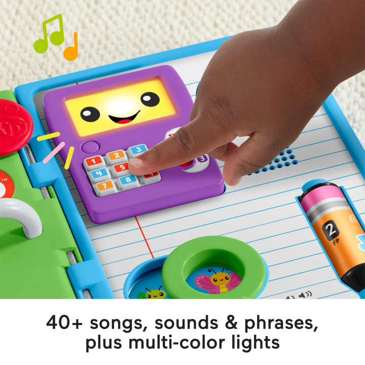 Fisher Price Laugh & Learn 123 Schoolbook Electronic Infant Activity Toy