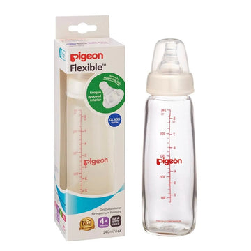 Pigeon Slim-Neck Baby Nursing Glass Bottle 240ml(4M+)