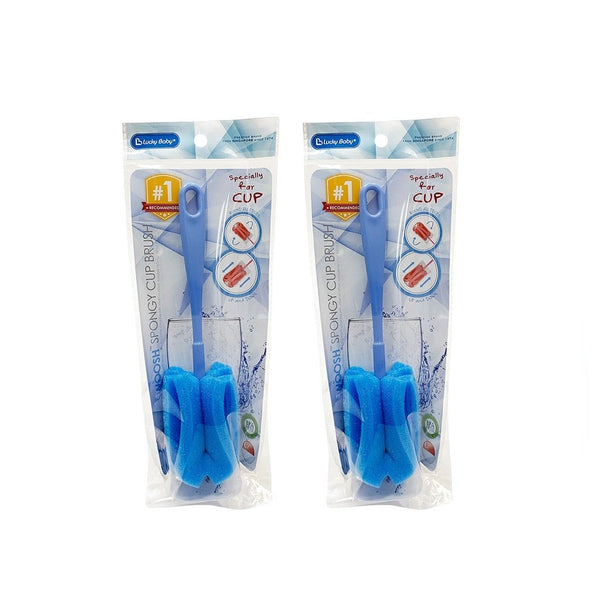 Lucky Baby Swoosh Spongy Cup Brush - Bundle of 2