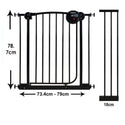 Lucky Baby SG21 Smart System Swing Back Steel Gate Extension