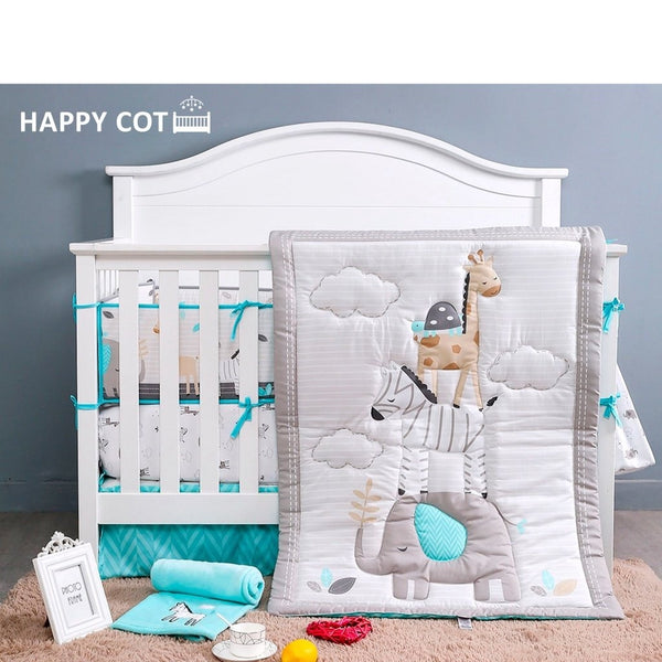 Happy Cot Happy Wonder+ 5-in-1 Baby Cot FREE 100% Natural Latex Mattress