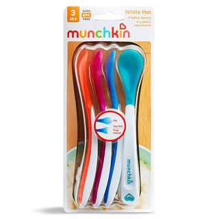 Munchkin White Hot Safety Spoons - 4pcs