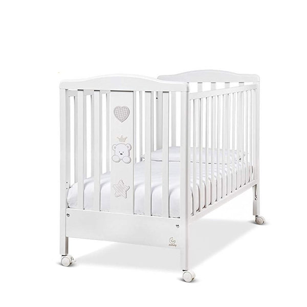 Italbaby Baby Re-Cot with 7 in 1 Premium Bedding Set and Anti-Dustmite Foam Mattress with ventilation holes