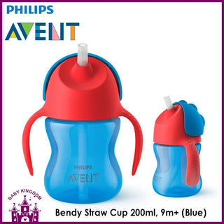 Buy blue Philips Avent Bendy Straw Cup 200ml