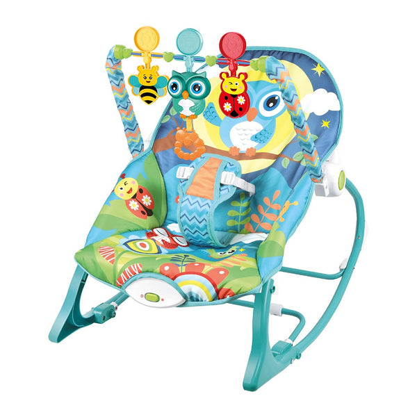 Lucky Baby Infant-to-Toddler Rocker W/Music Vibration (Owl)