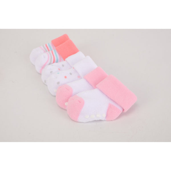 Luvable Friends 3pcs Baby Terry Socks With Non-Skid