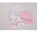 Hudson Baby 3pcs Cap Set (0-6M)