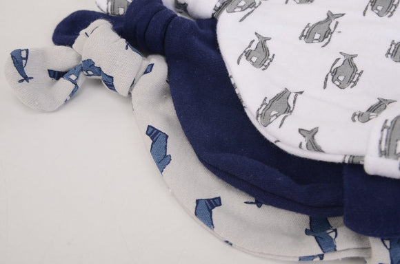 Hudson Baby 3pcs Knot Hats (0-6m)