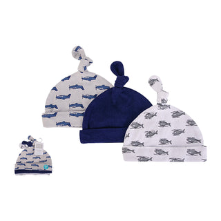 Buy wingman Hudson Baby 3pcs Knot Hats (0-6m)