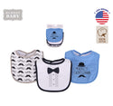 Hudson Baby 3pcs Drooler Bibs