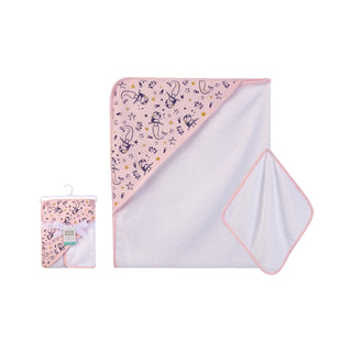 Buy mermaid Hudson Baby 1pc Hooded Towel & Washcloths (Woven Terry)
