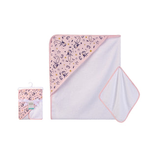 Buy mermaid Hudson Baby 1pc Hooded Towel & Washcloths (Woven Terry)