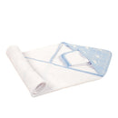 Hudson Baby 1pc Hooded Towel & Washcloths (Woven Terry)-10