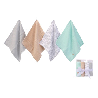 Hudson Baby 4pcs Washcloths (Woven Terry)