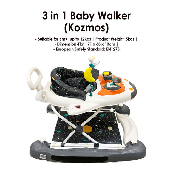 Lucky Baby Kozmos 3 in 1 Baby Walker/Rocker/Pusher (Promo)