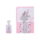 Hudson Baby 5pcs Hooded Towel & Washcloths (Knit Terry)-2