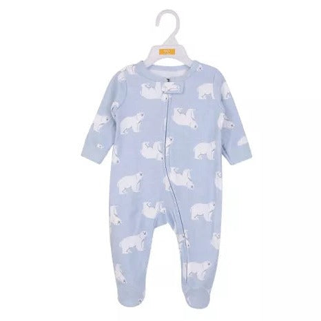 Hudson Baby 1pc Sleepsuit (0-3M/ 3-6M/ 6-9M)