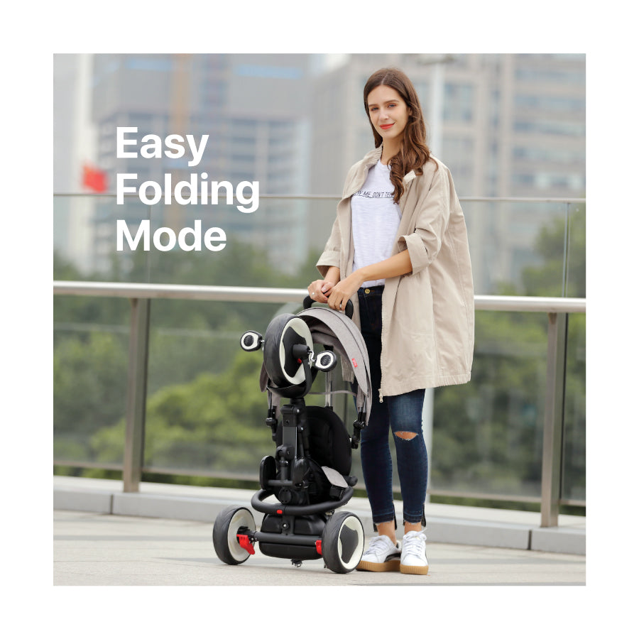 QPlay Rito 3-in-1/ Rito Star Easy Foldable Tricycle (10-36 Months)