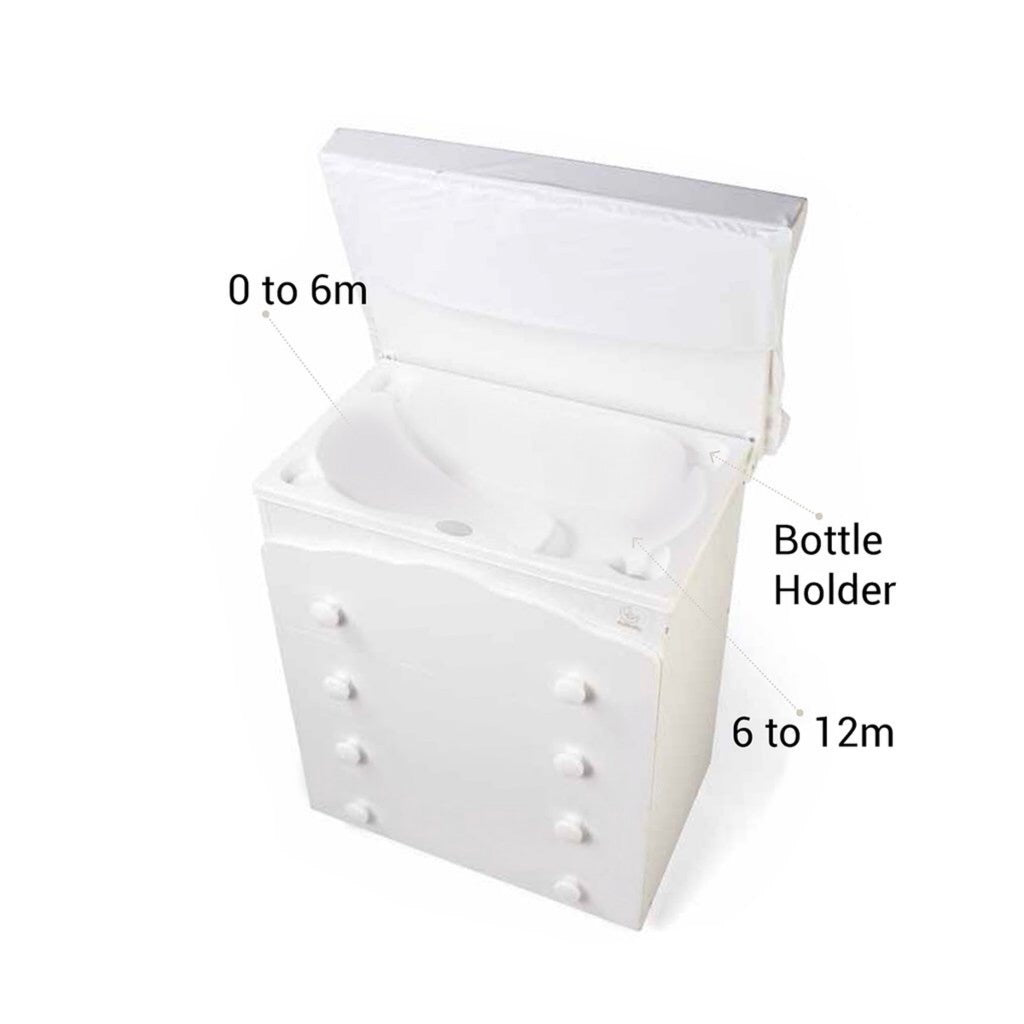 Italbaby Baby Re Baby Bath With 3 Large Drawers