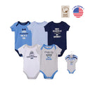 Luvable Friends 5pcs Bodysuit Short Sleeve Set