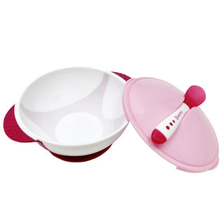 Buy pink Lucky Baby Groomy™ Suction Bowl with Heat Sensitive Spoon