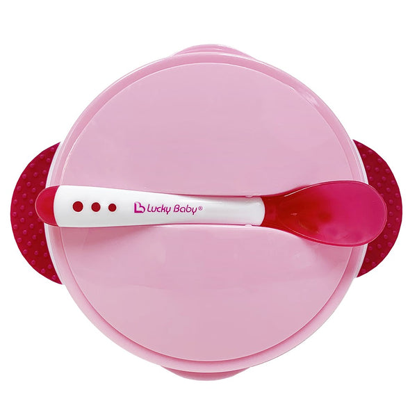 Lucky Baby Groomy™ Suction Bowl with Heat Sensitive Spoon