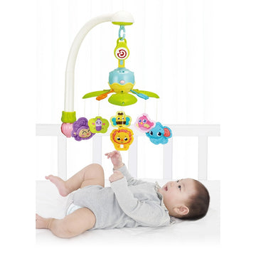 Lucky Baby 2in1 Soft & Portable Musical Mobile (Use for Playpen, Crib & Clip at Stroller Canopy) - 0