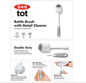 OXO Tot Bottle Brush With Bristled Cleaner