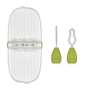 OXO Tot Breast Pump Parts Drying Rack With Detail Brushes (Green)-1