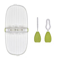 OXO Tot Breast Pump Parts Drying Rack With Detail Brushes (Green)