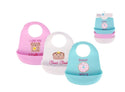 Hudson Baby 3pcs Silicone Bibs