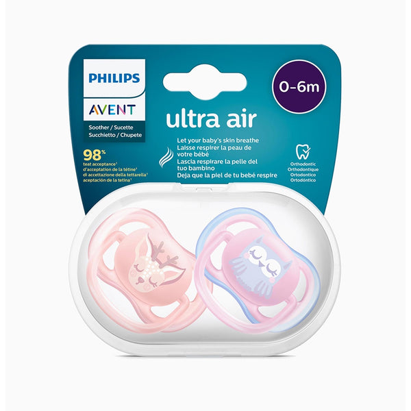 Philips Avent Premium Ultra Air Pacifier Twin Pack (0-6M / 6-18M / 18M+)